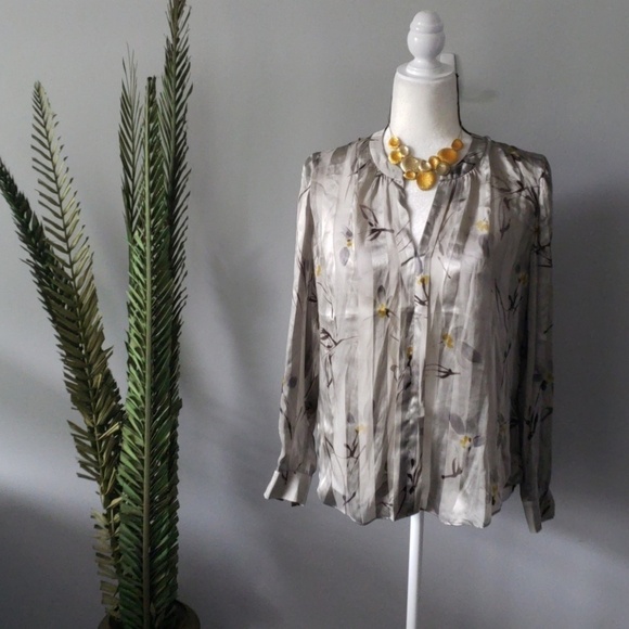 Jigsaw Floating Aster sheer floral silk blouse NWT - Picture 3 of 7